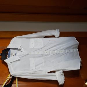 BRAND NEW white button up shirt